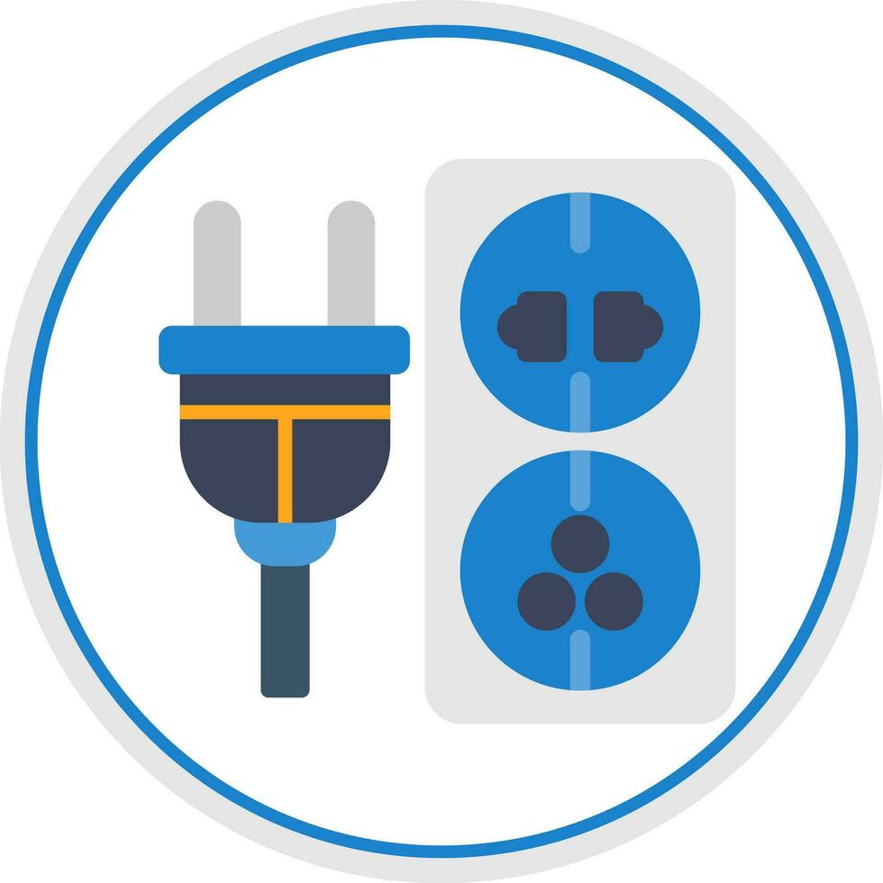 Electric outlet Vector Icon Design