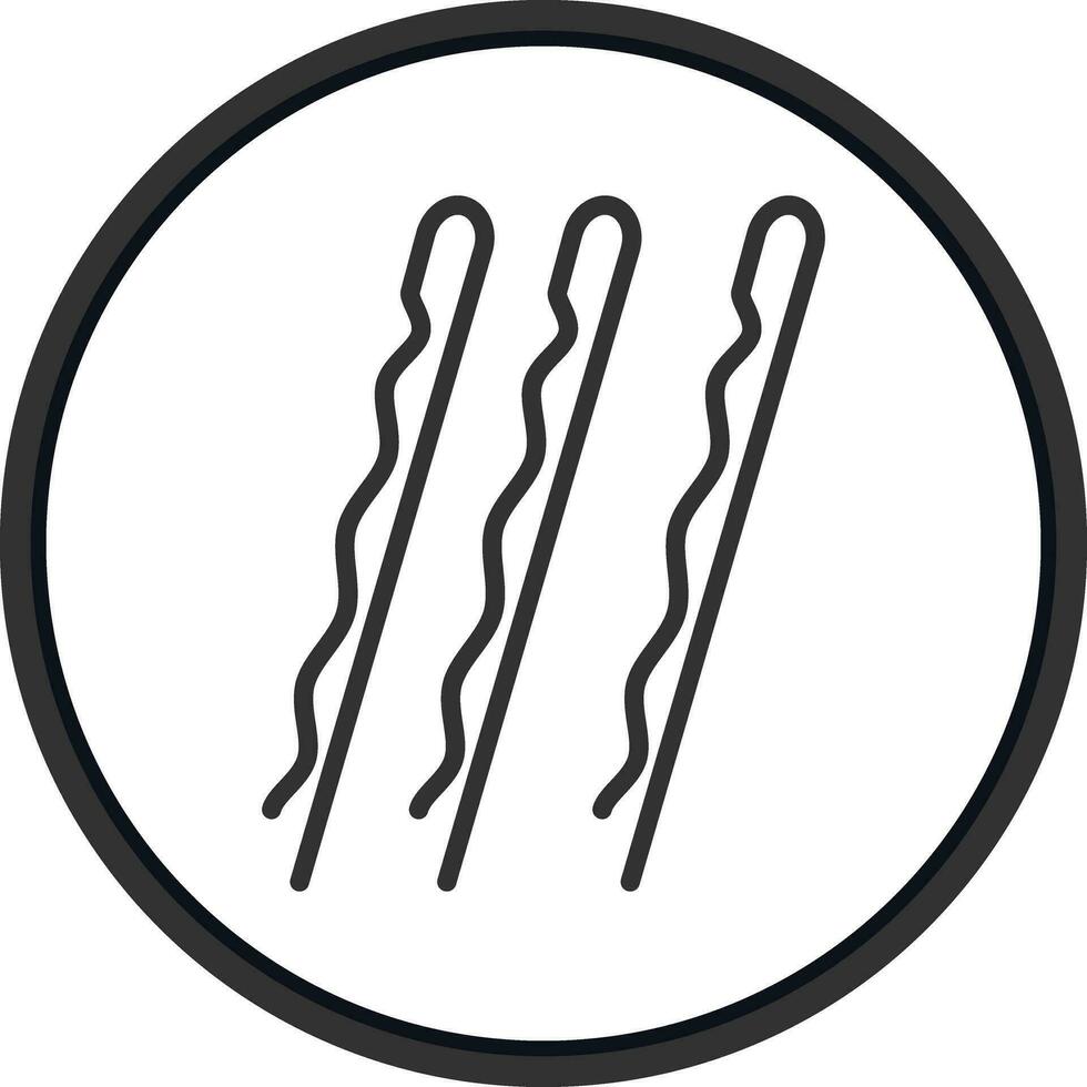 Hair Clips Vector Icon Design