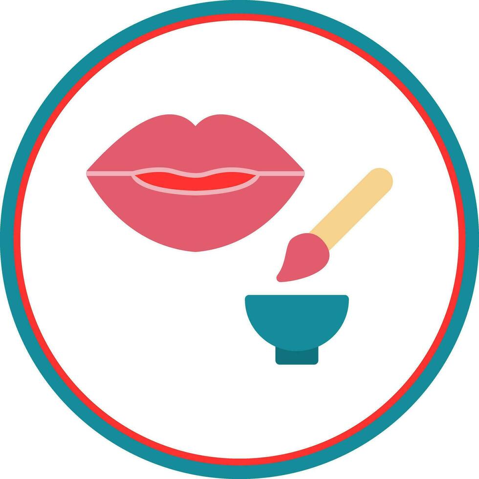 Lip Exfoliator Vector Icon Design