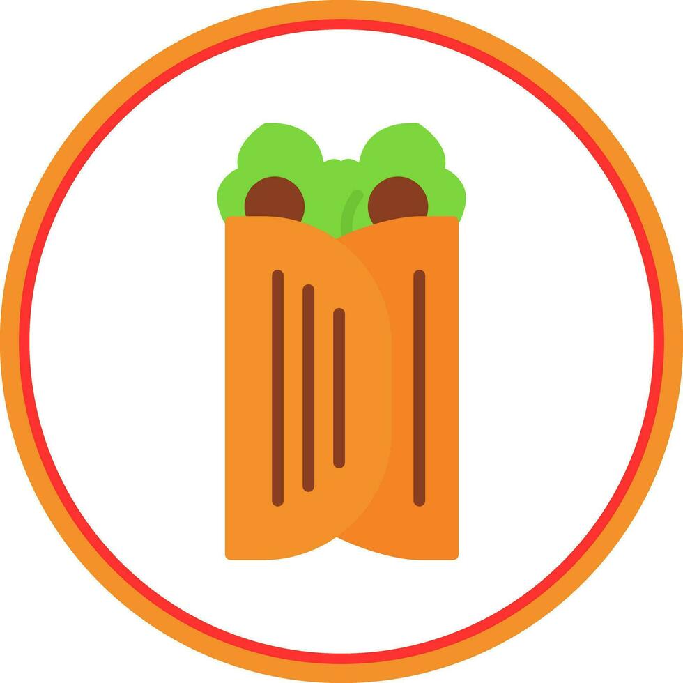 Caesar Wrap Vector Icon Design