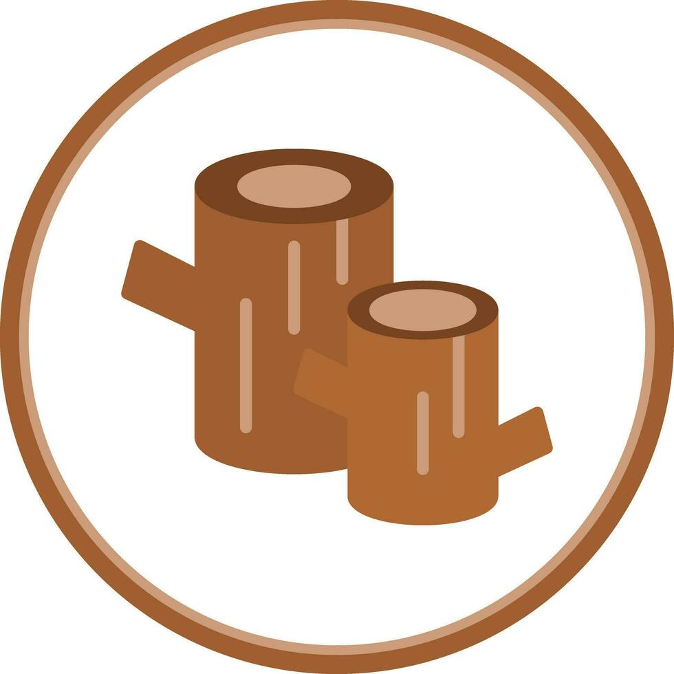 Log Vector Icon Design