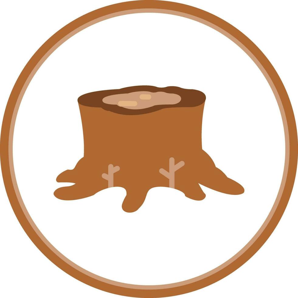 Stump Vector Icon Design