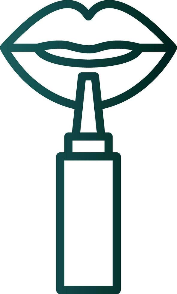 Lip Liner Vector Icon Design