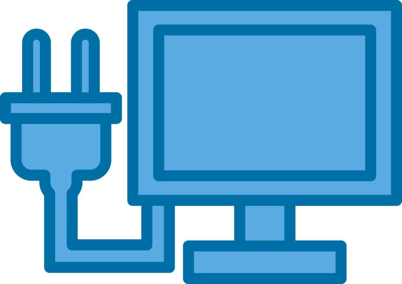 Lcd Plug Vector Icon Design