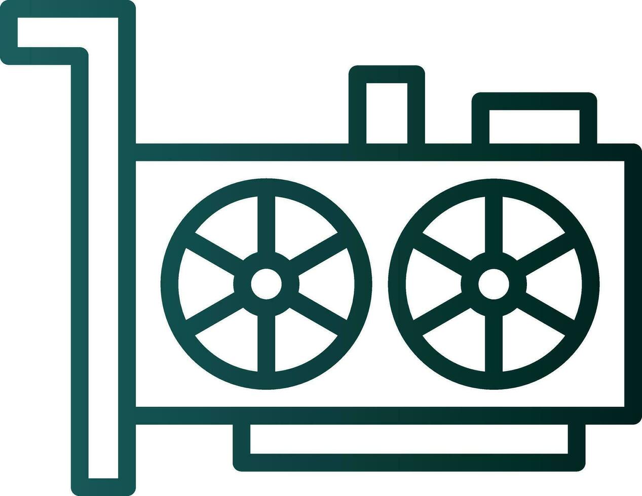 Vga card Vector Icon Design