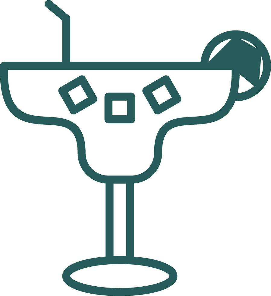 Margarita Cocktail Vector Icon Design