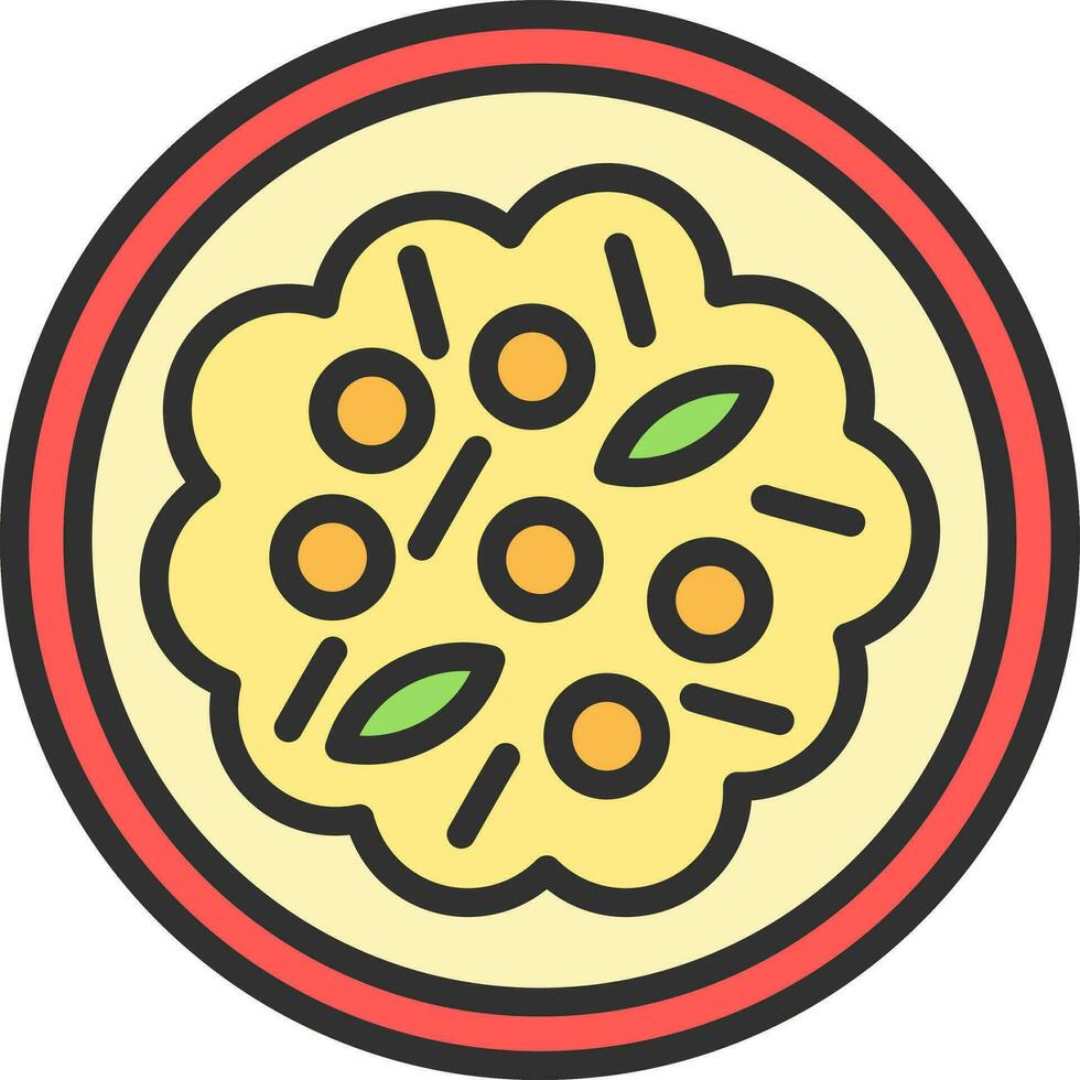 vegetal curry vector icono diseño