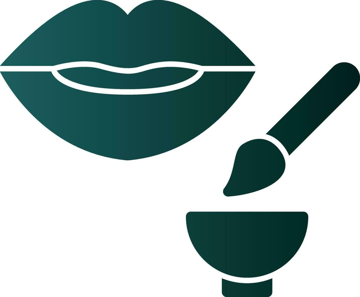 Lip Exfoliator Vector Icon Design