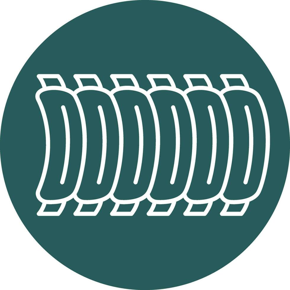 BBQ Ribs Vector Icon Design