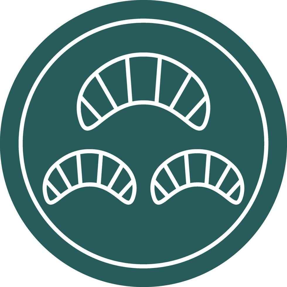 Croissant Vector Icon Design