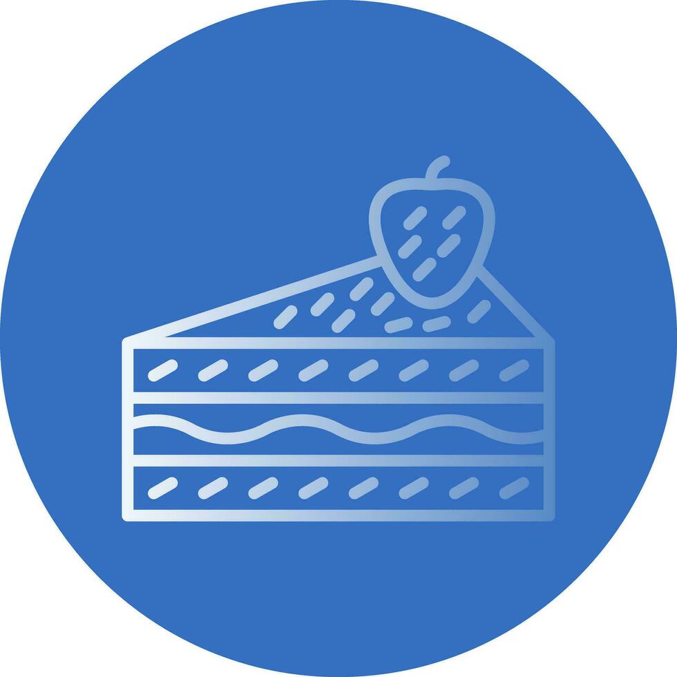 Cheesecake Vector Icon Design
