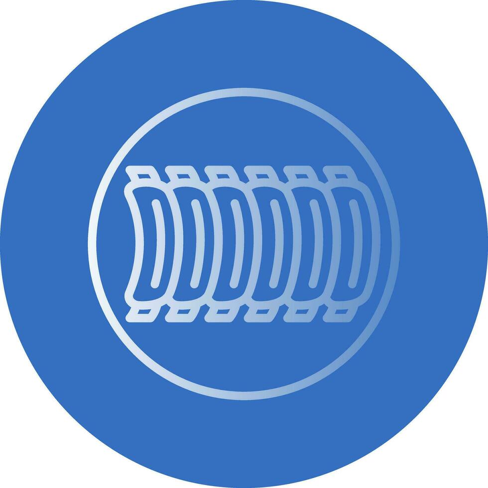 BBQ Ribs Vector Icon Design