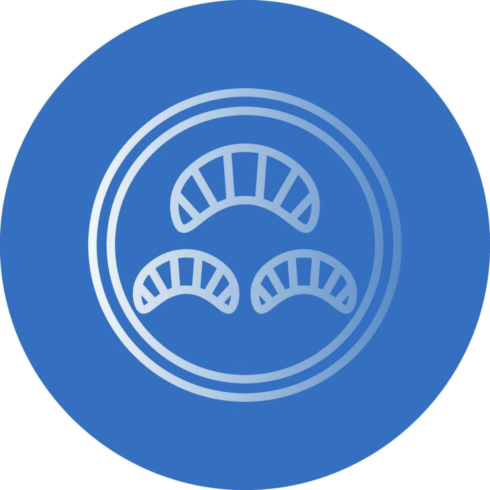 Croissant Vector Icon Design