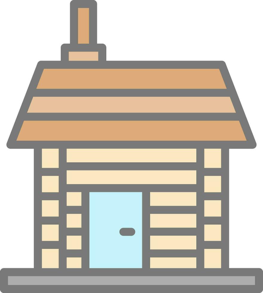 Cabin Vector Icon Design