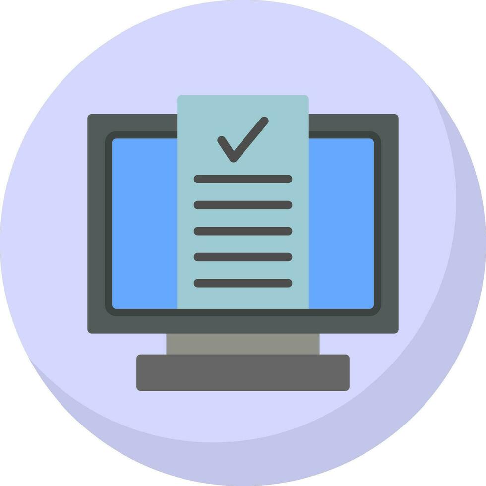 Desktop Computer Vector Icon Design