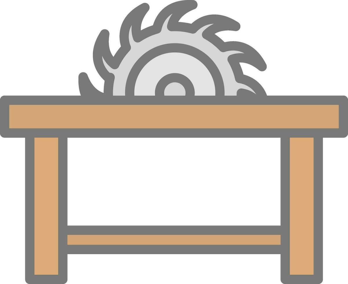 Sawmill Vector Icon Design