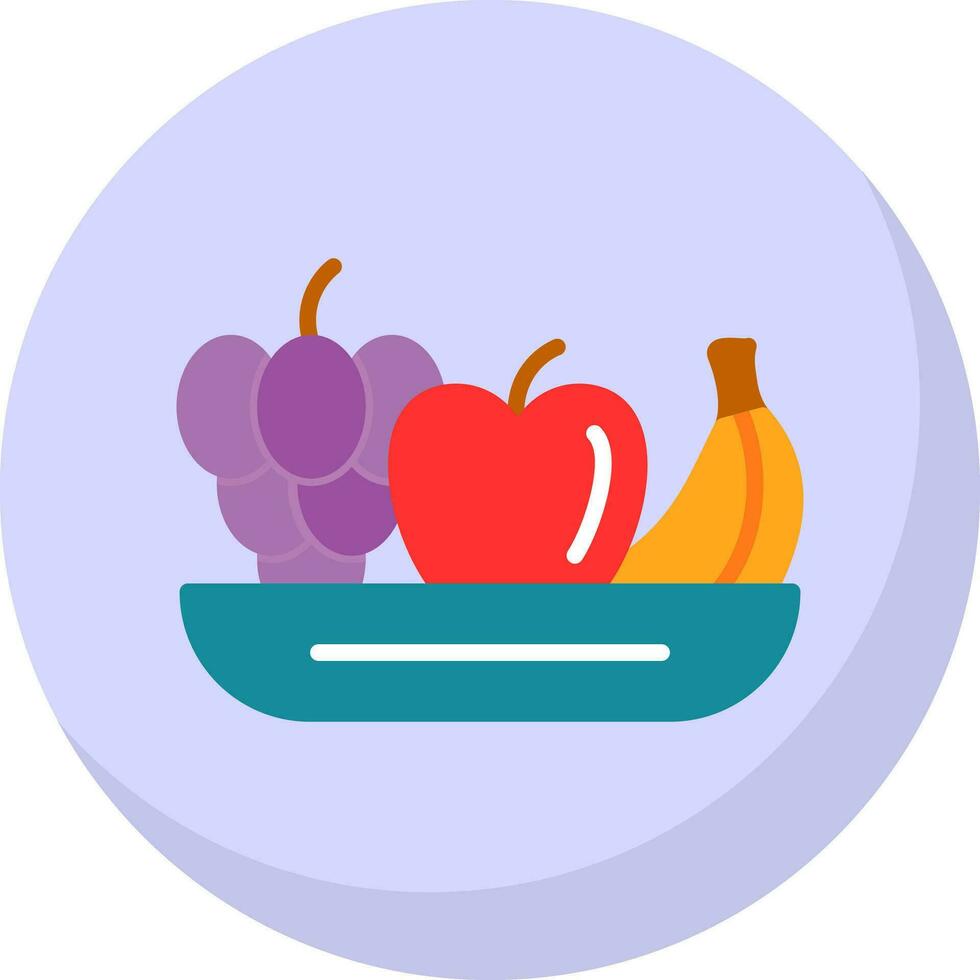 Fruta ensalada vector icono diseño