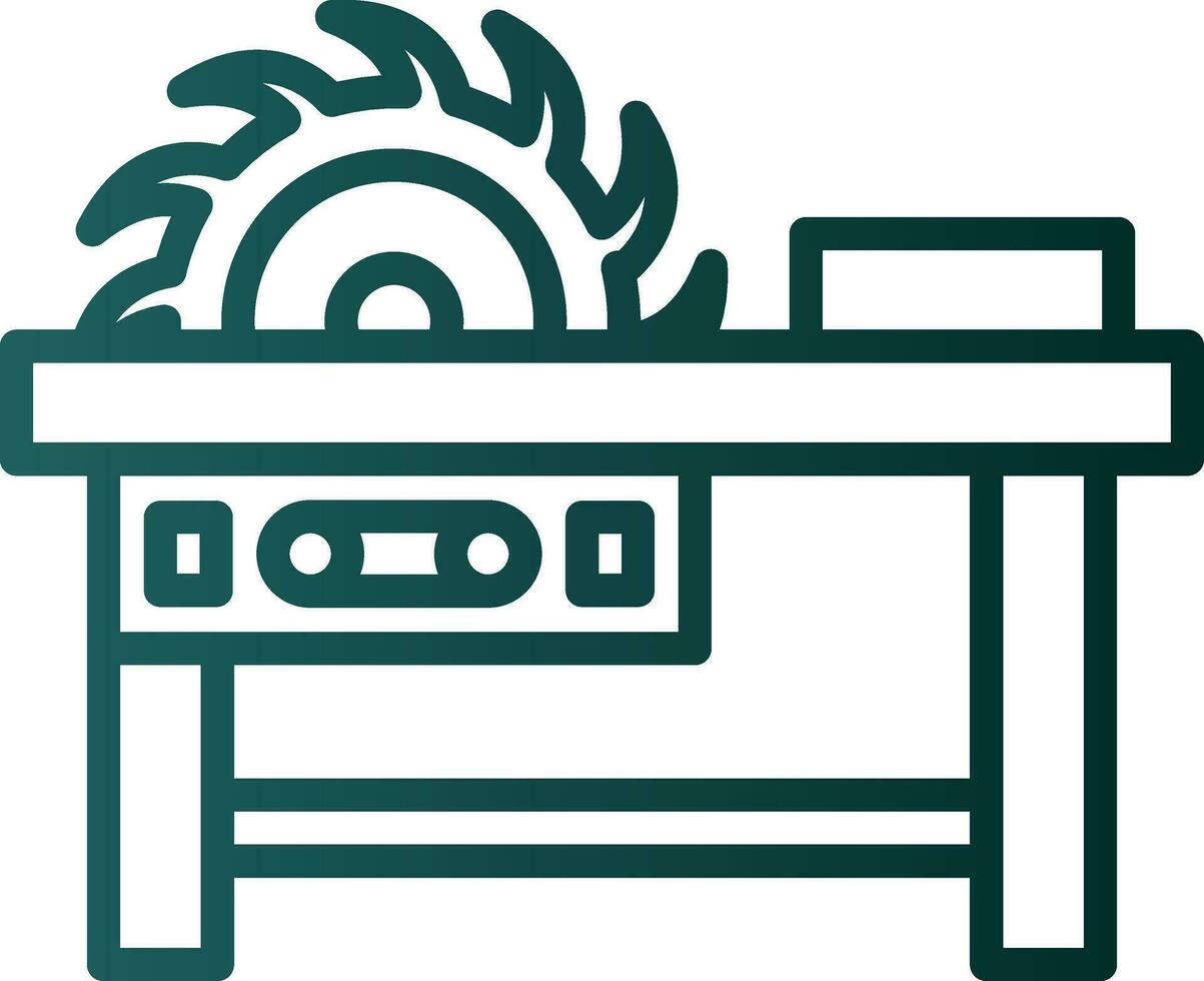 Saw machine Vector Icon Design