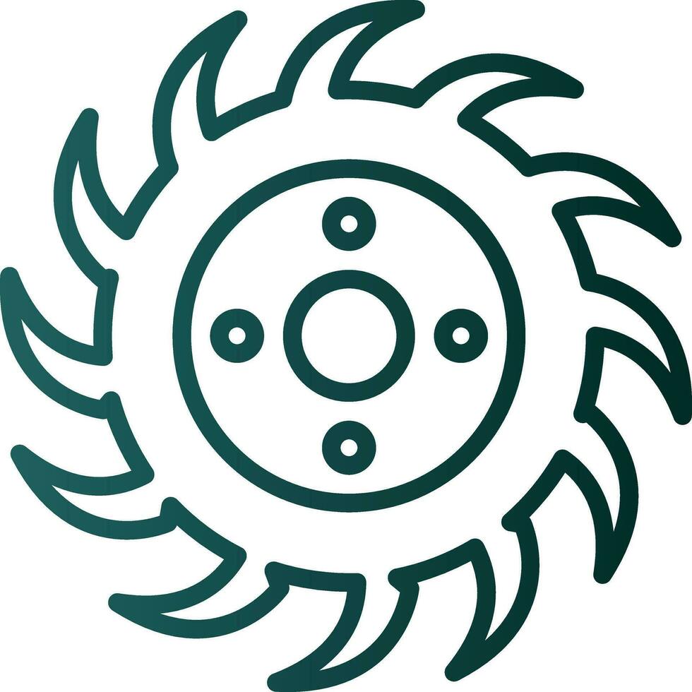 diseño de icono de vector de sierra circular