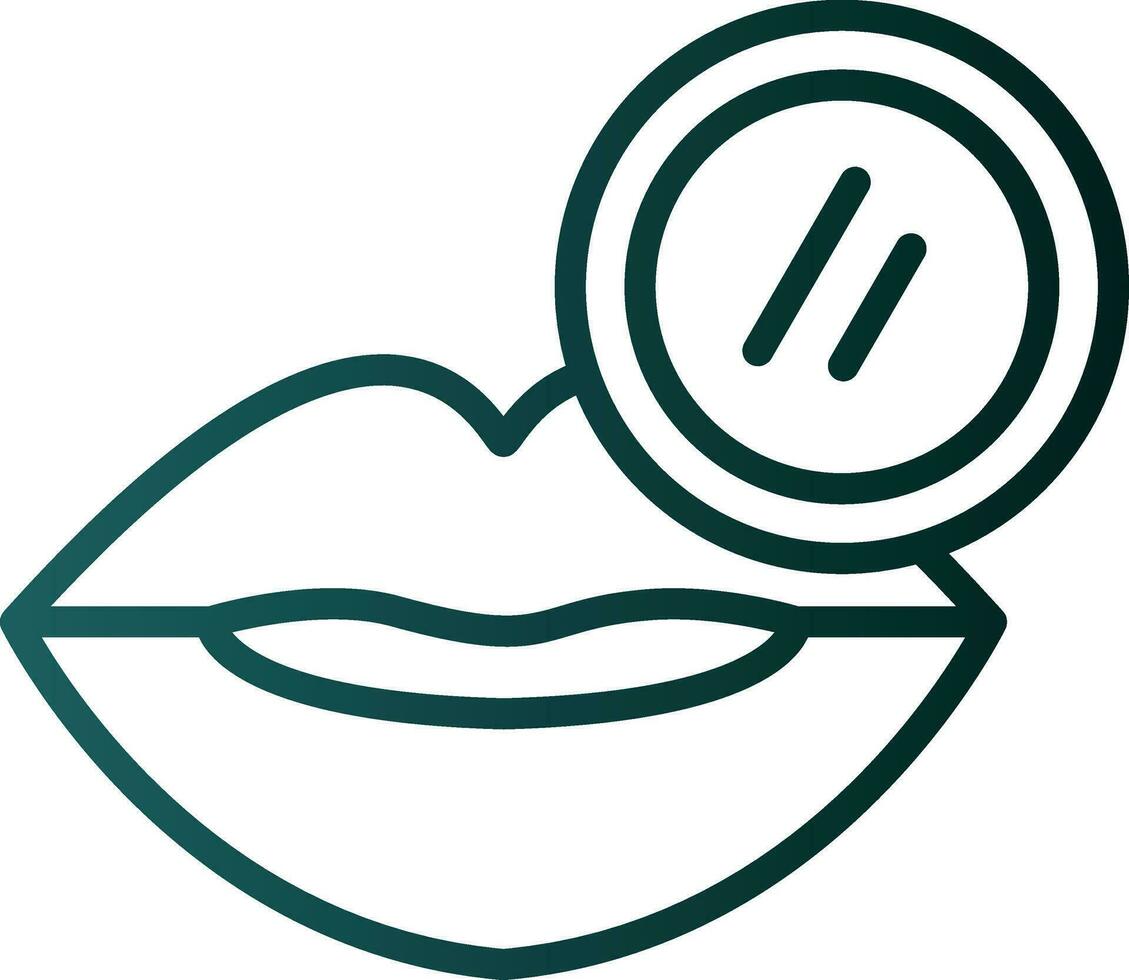 Lip Scrub Vector Icon Design