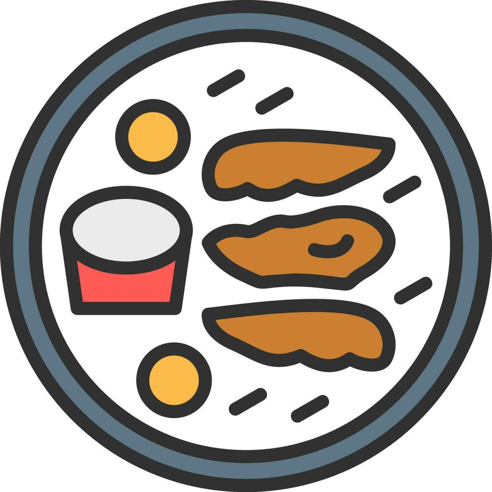 Chicken Fingers Vector Icon Design