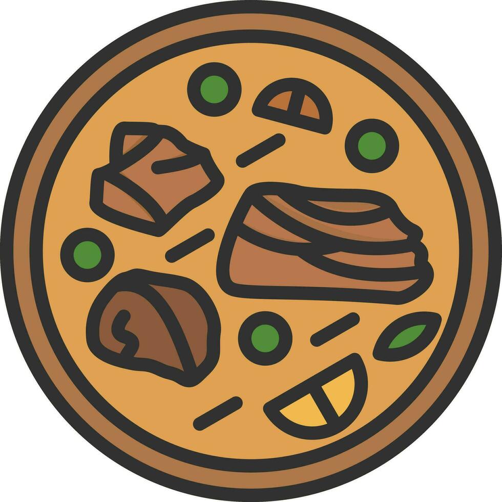 Beef Stew Vector Icon Design