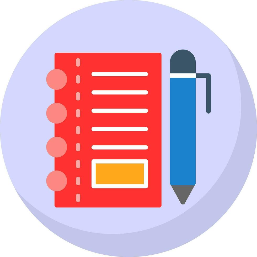 Notepad Vector Icon Design