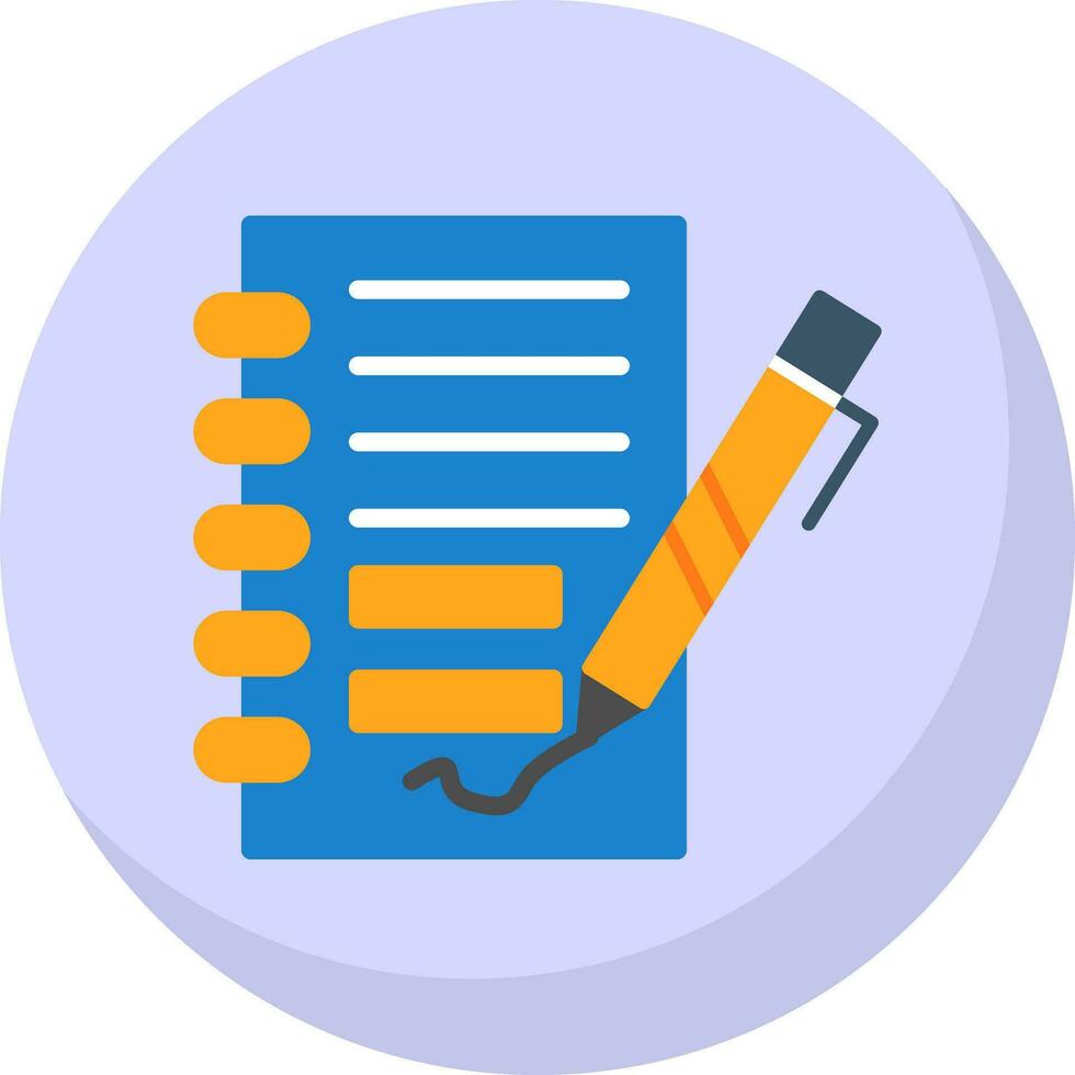 Notepad Vector Icon Design