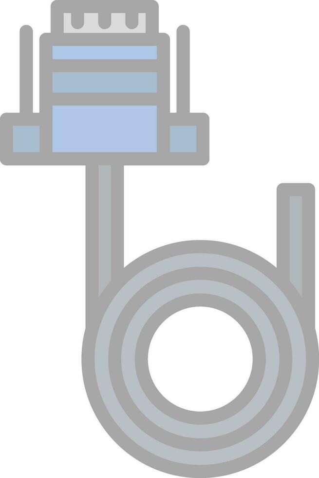 Vga cable Vector Icon Design