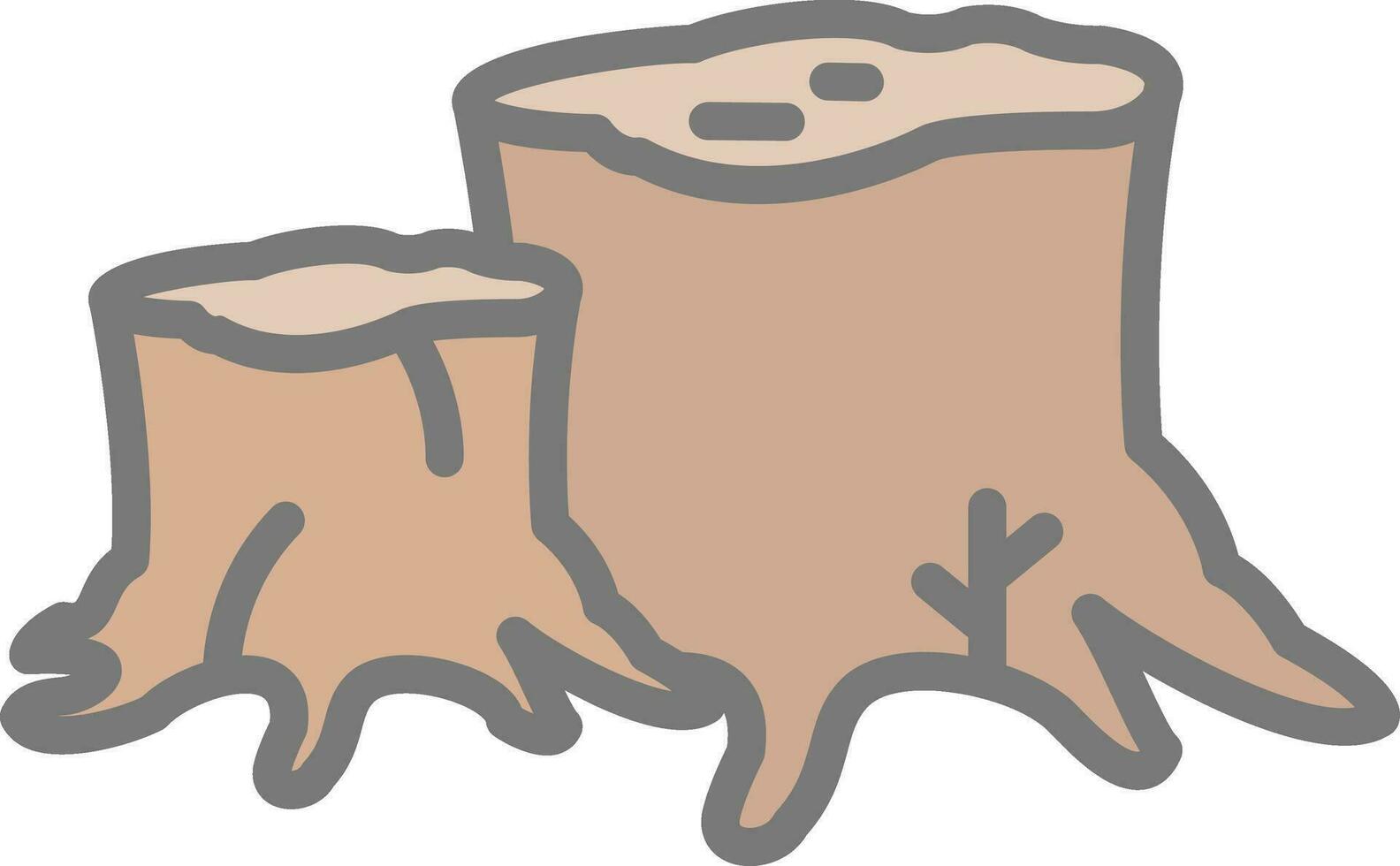 Stump Vector Icon Design