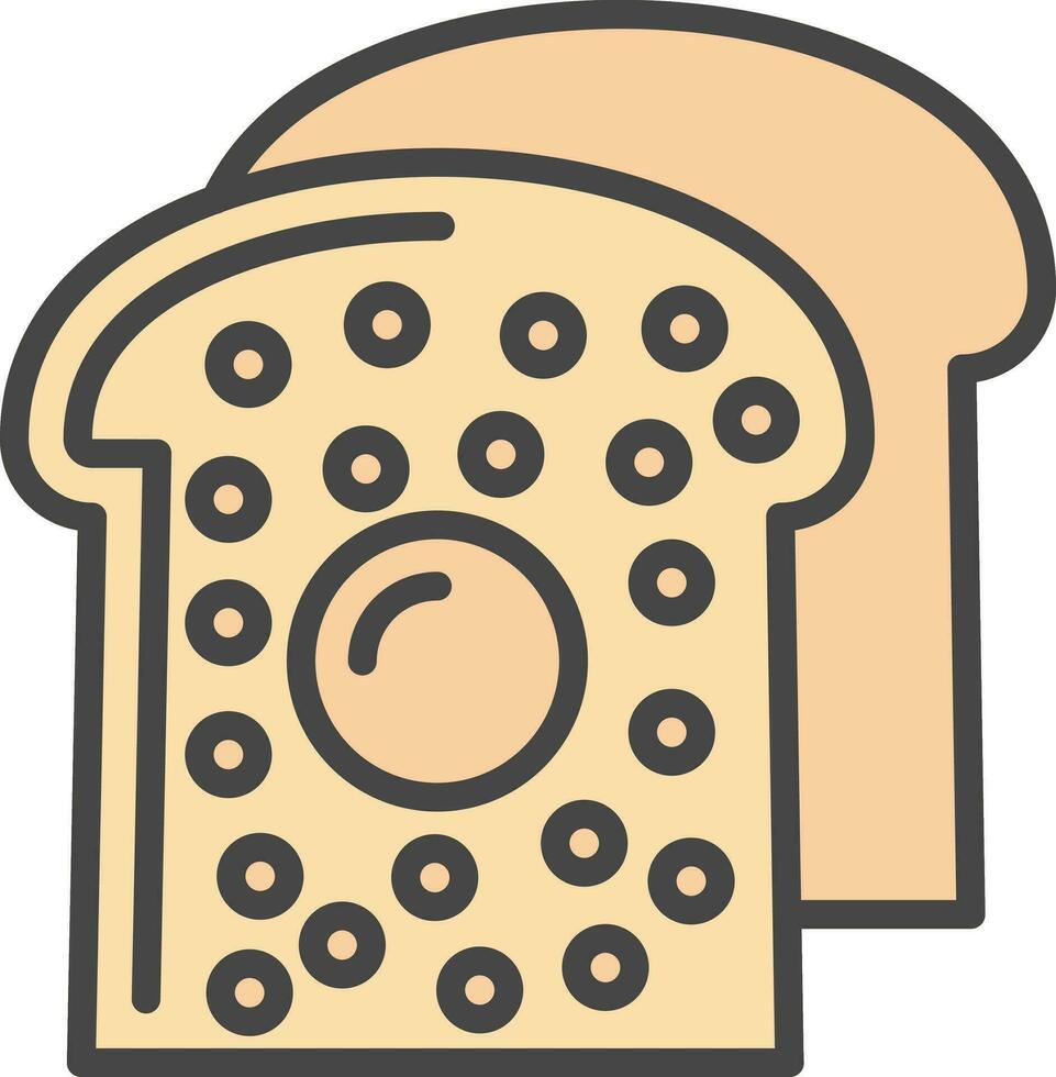 French Toast Vector Icon Design