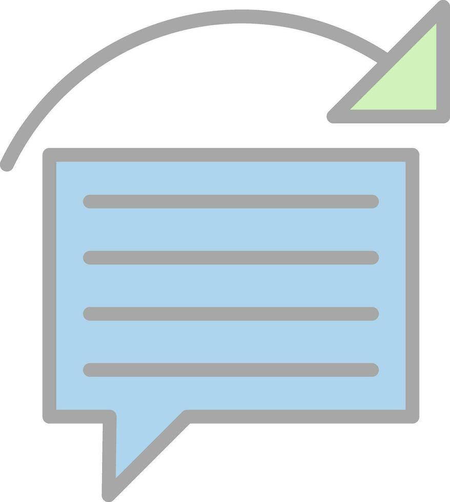 Reply Vector Icon Design