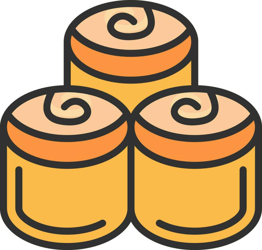 Cinnamon Rolls Vector Icon Design