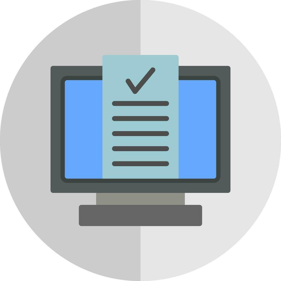 Desktop Computer Vector Icon Design