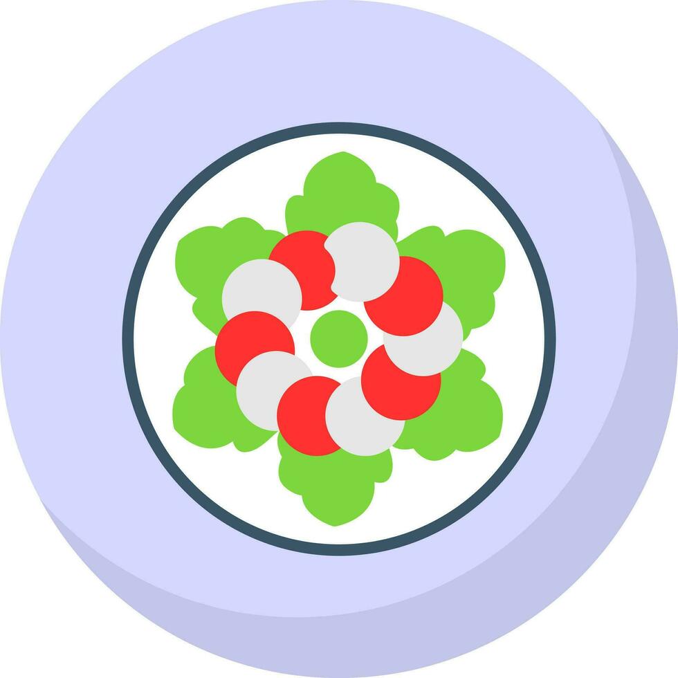 Tuna Salad Vector Icon Design