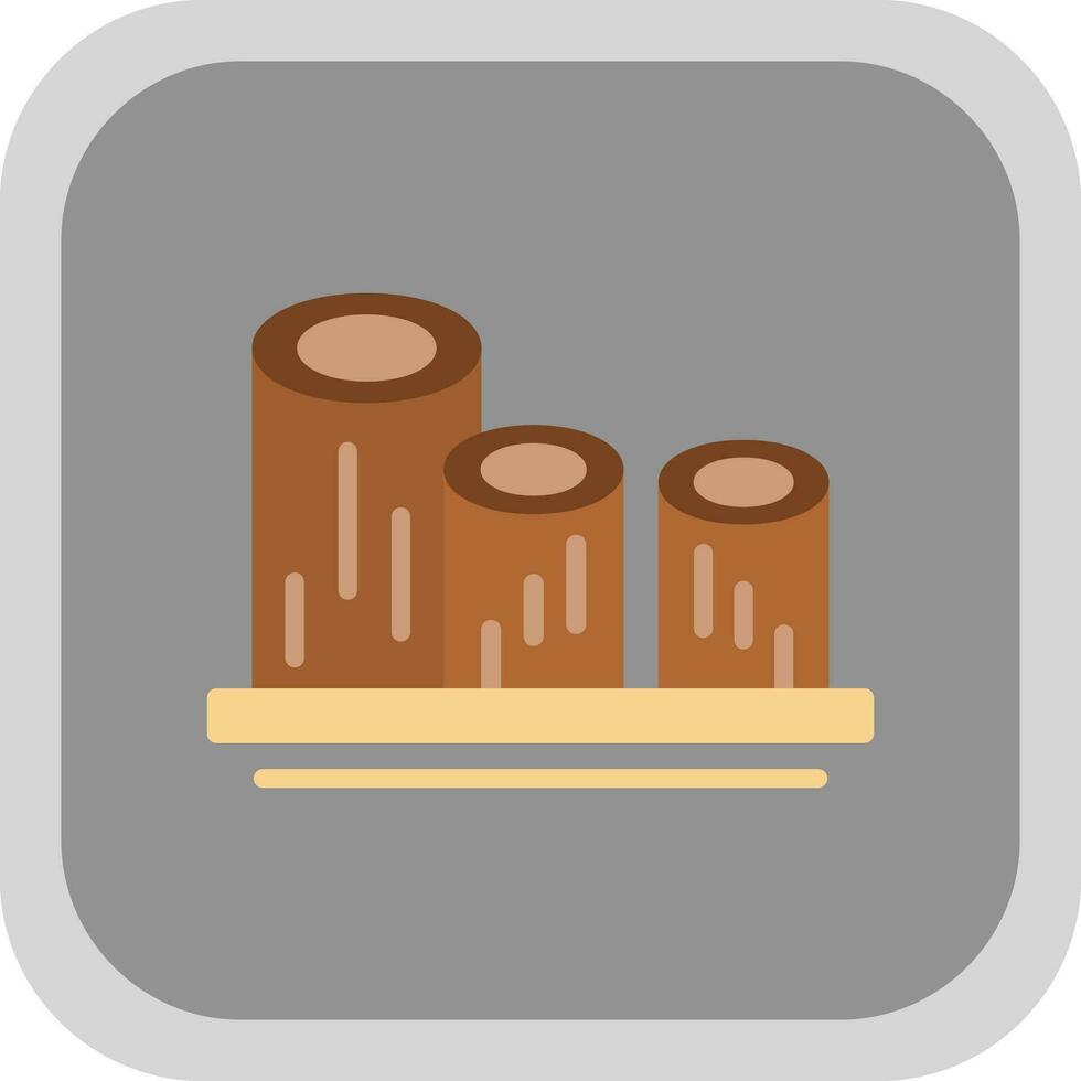 Log Vector Icon Design