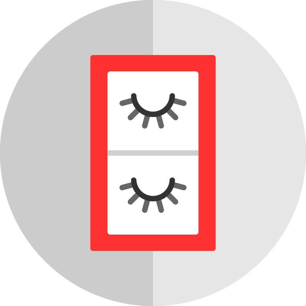 False Eyelashes Vector Icon Design