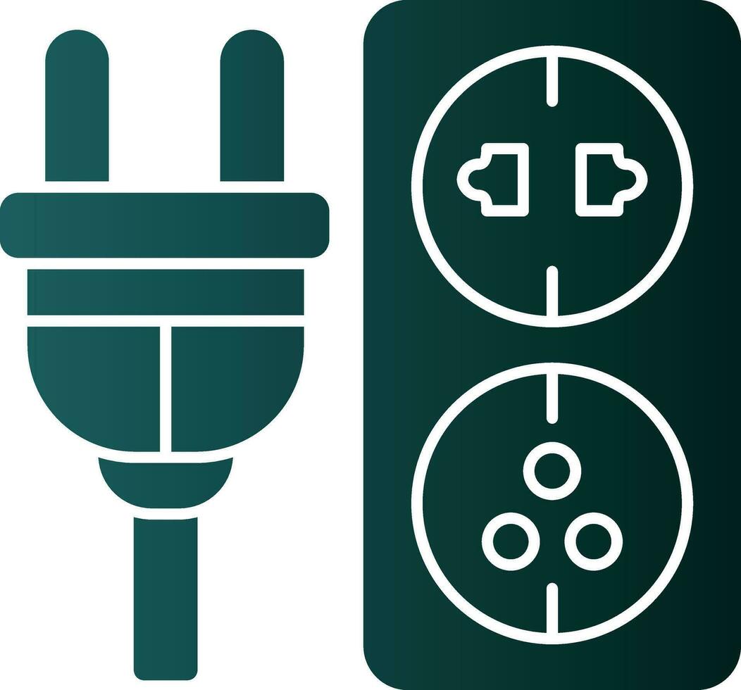 Electric outlet Vector Icon Design