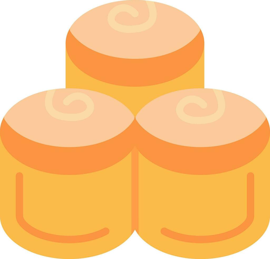 Cinnamon Rolls Vector Icon Design