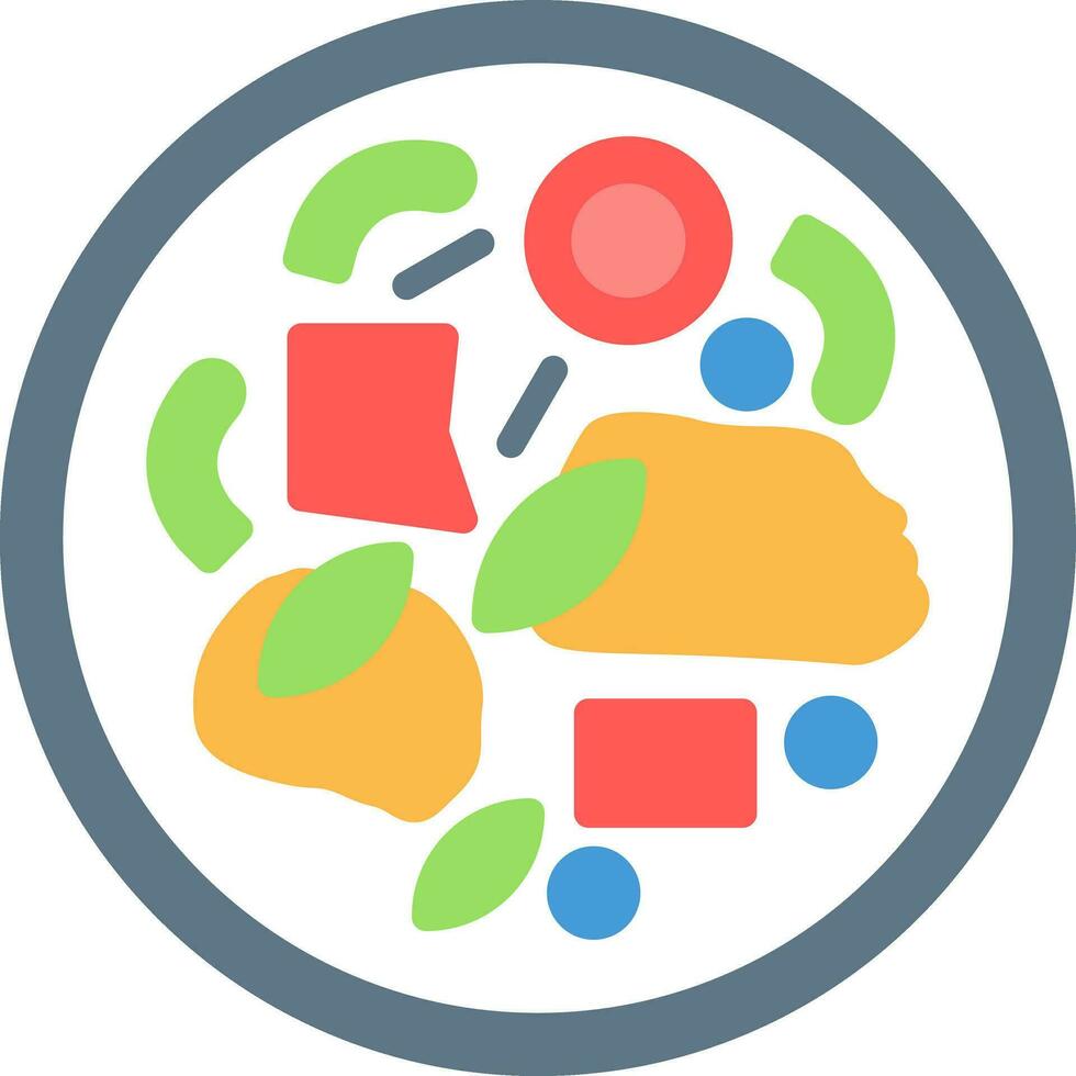 Beef Stir-Fry Vector Icon Design