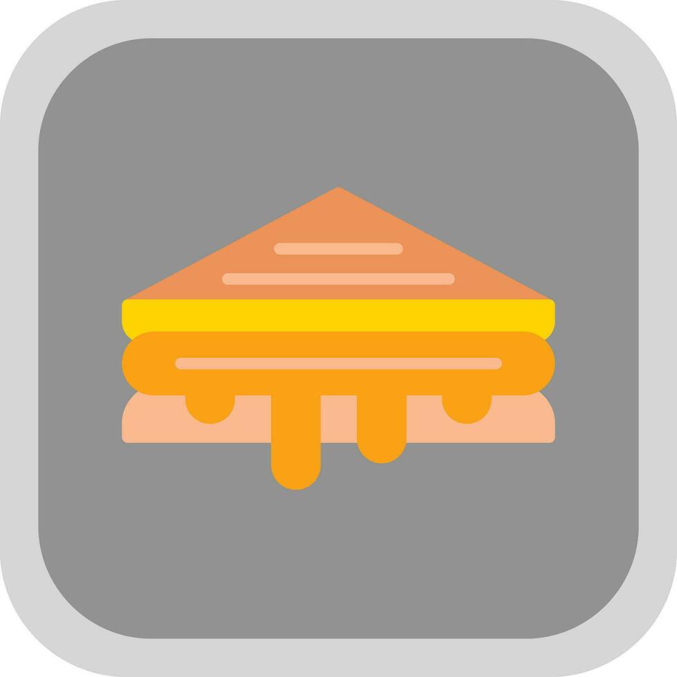 Grilled Cheese Sandwich Vector Icon Design