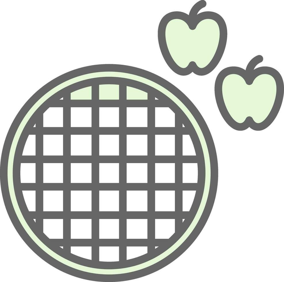 Apple Pie Vector Icon Design