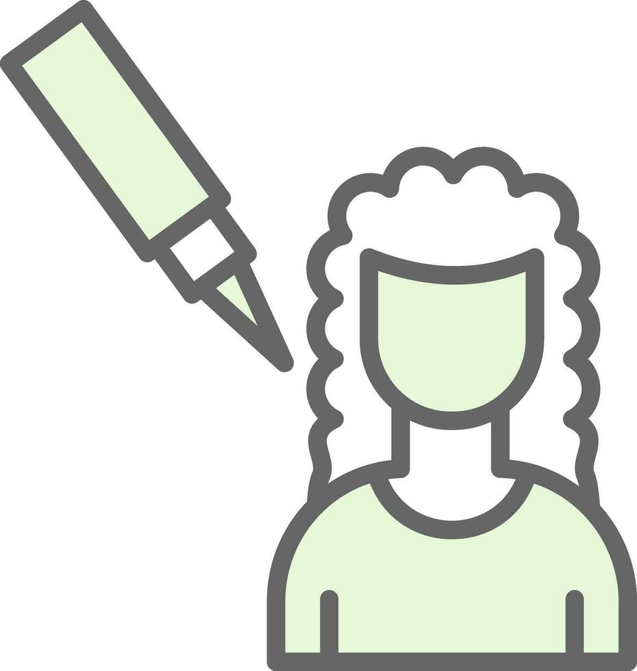 Scalp Treatment Vector Icon Design