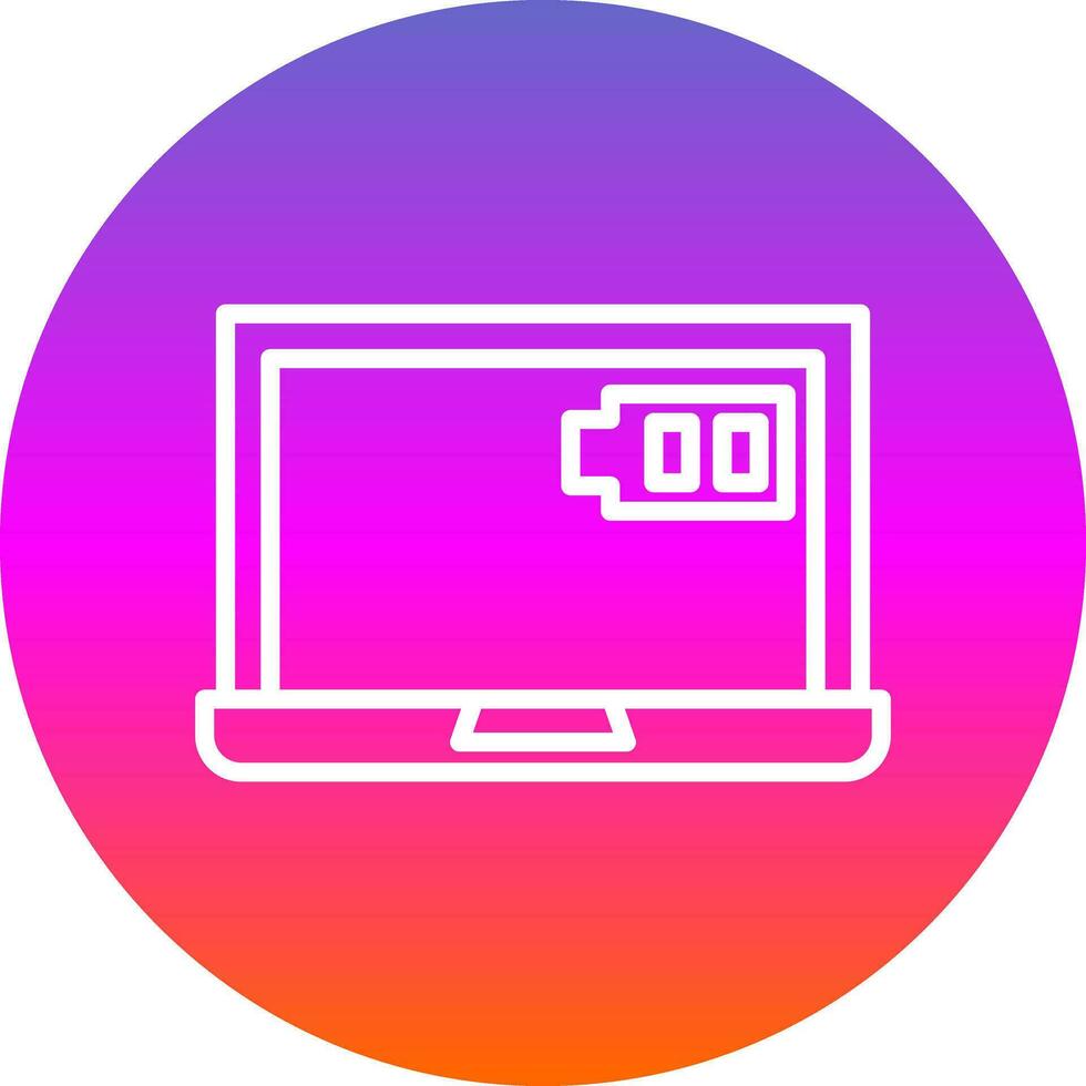 Laptop charging Vector Icon Design