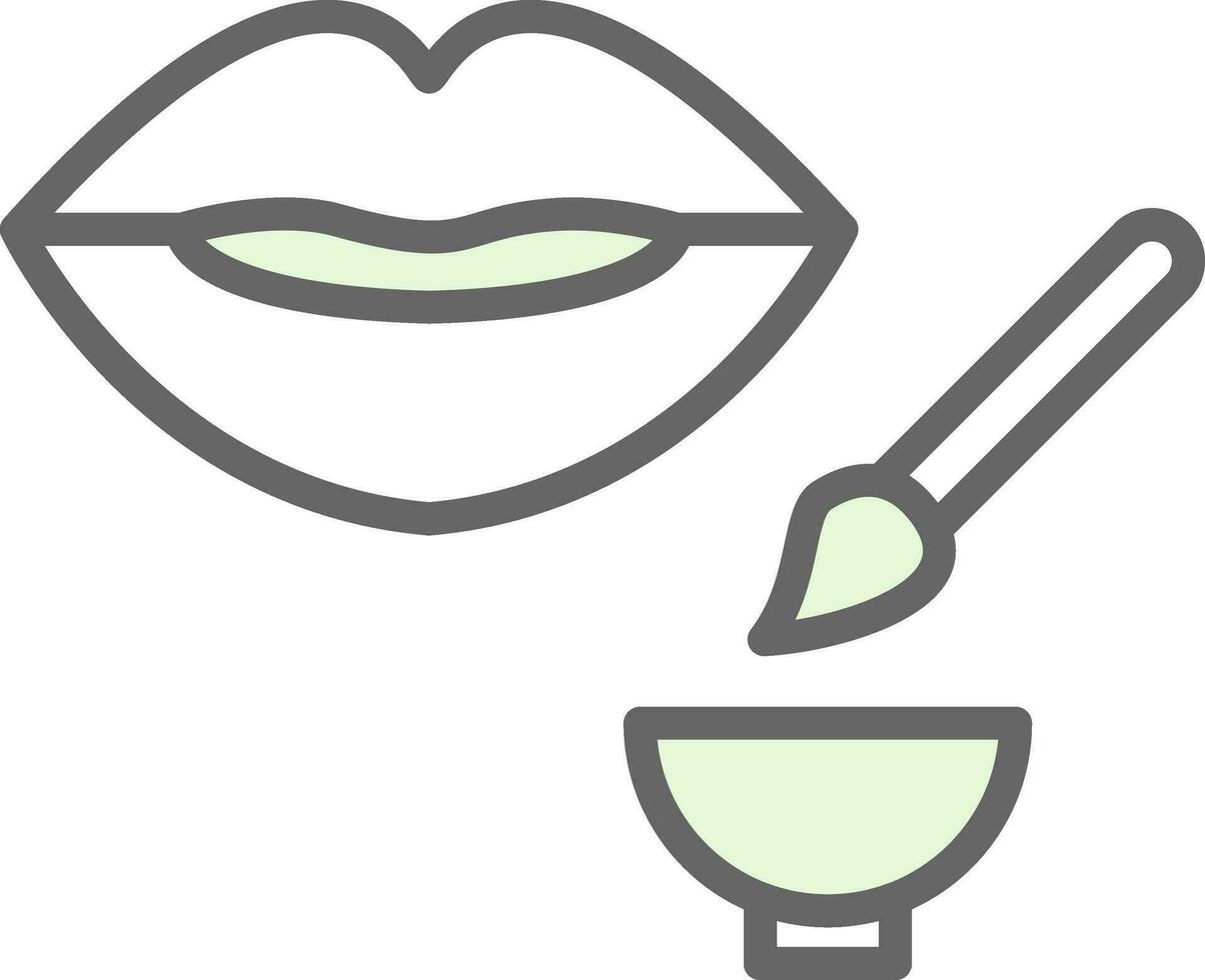 Lip Exfoliator Vector Icon Design