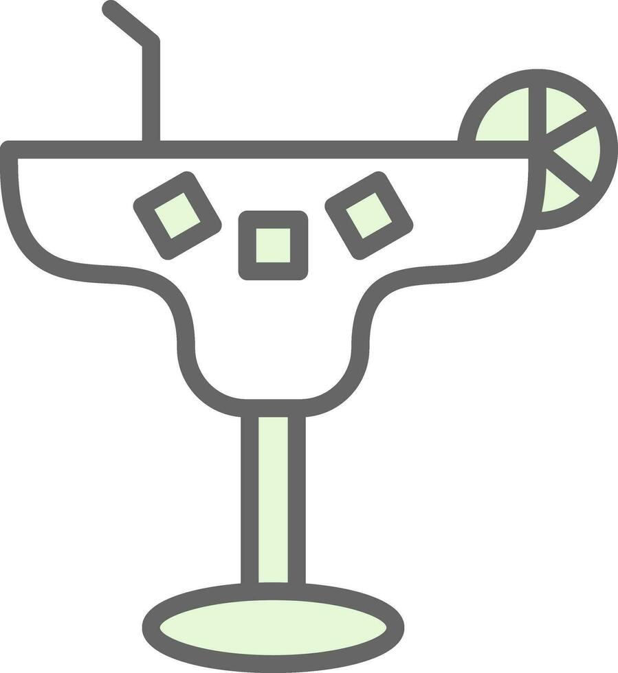 Margarita Cocktail Vector Icon Design