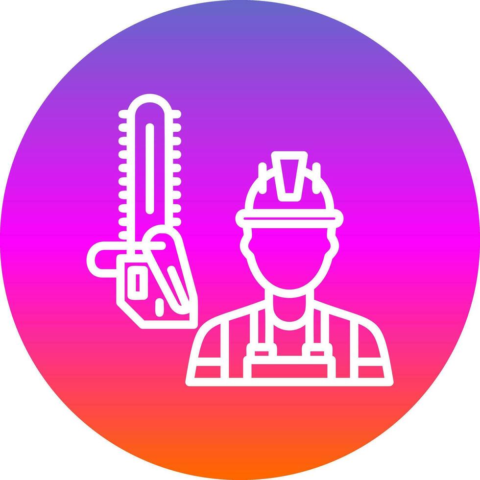 Lumberjack Vector Icon Design