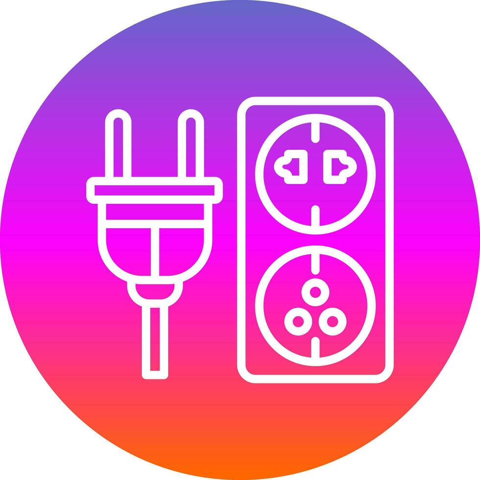 Electric outlet Vector Icon Design