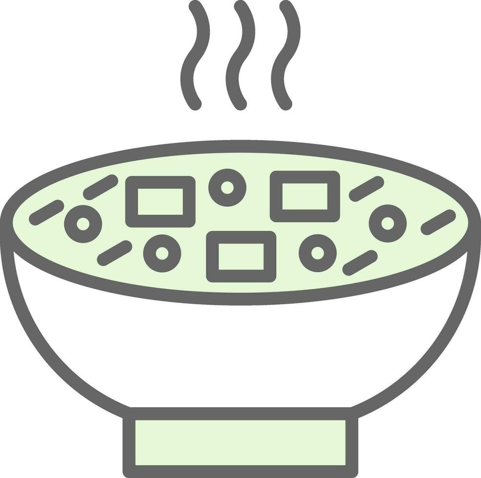 Miso Soup Vector Icon Design