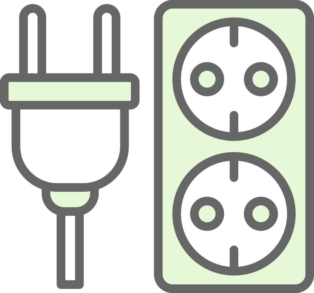 Electric socket Vector Icon Design